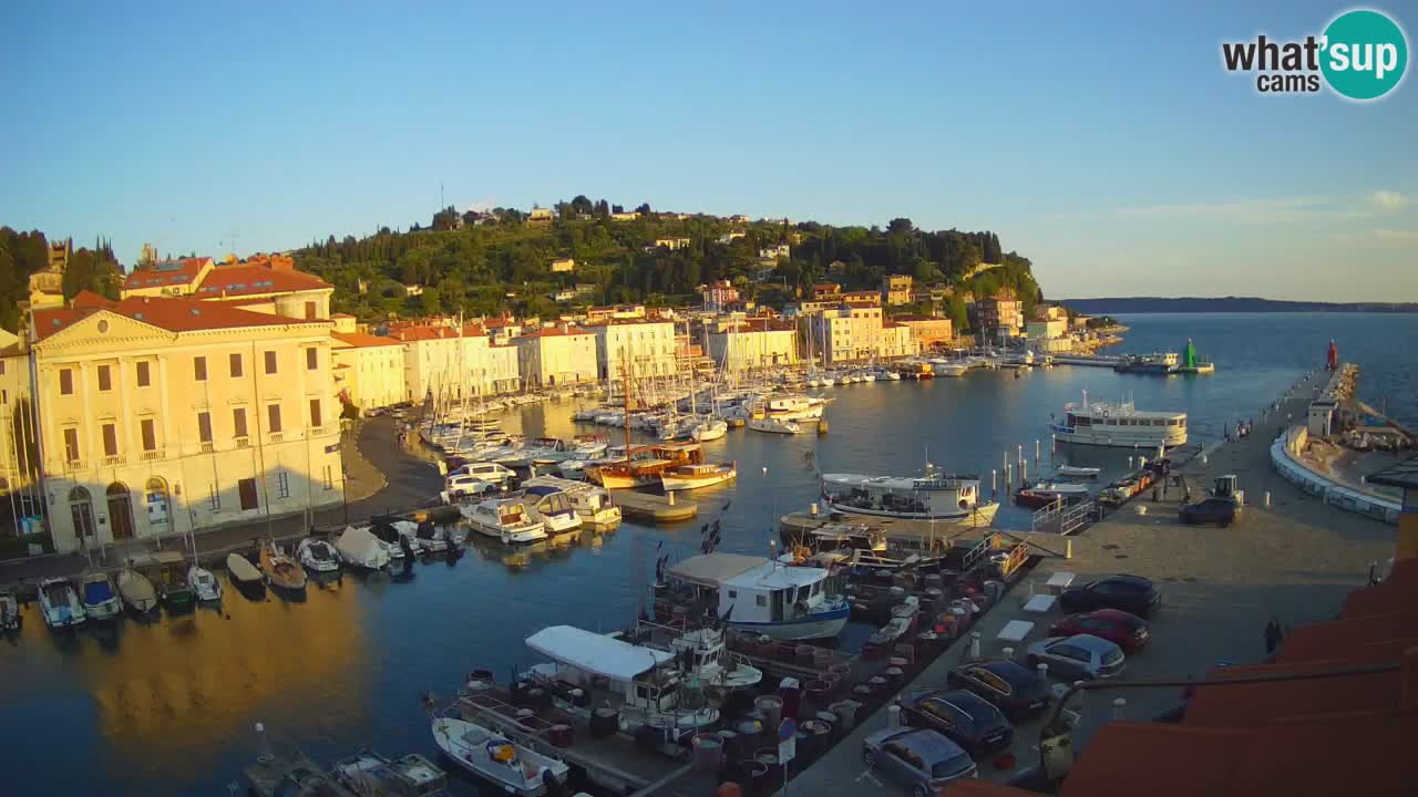 Live webcam da Pirano “Mandrač” – Splendida vista live da Villa Piranesi