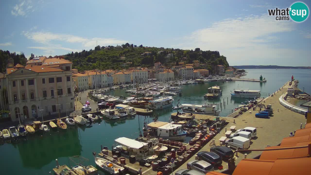 Live webcam from Piran “Mandrač” – Amazing live view from Villa Piranesi