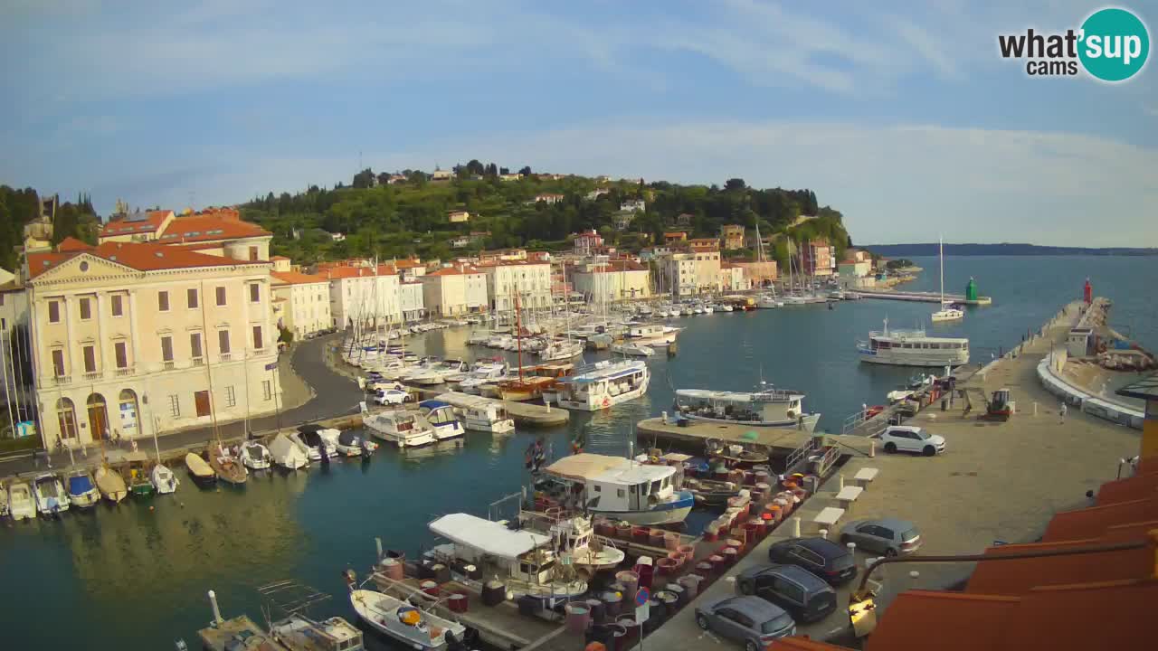 Live-Webcam aus Piran “Mandrač” – Erstaunliche Live-Ansicht von Villa Piranesi