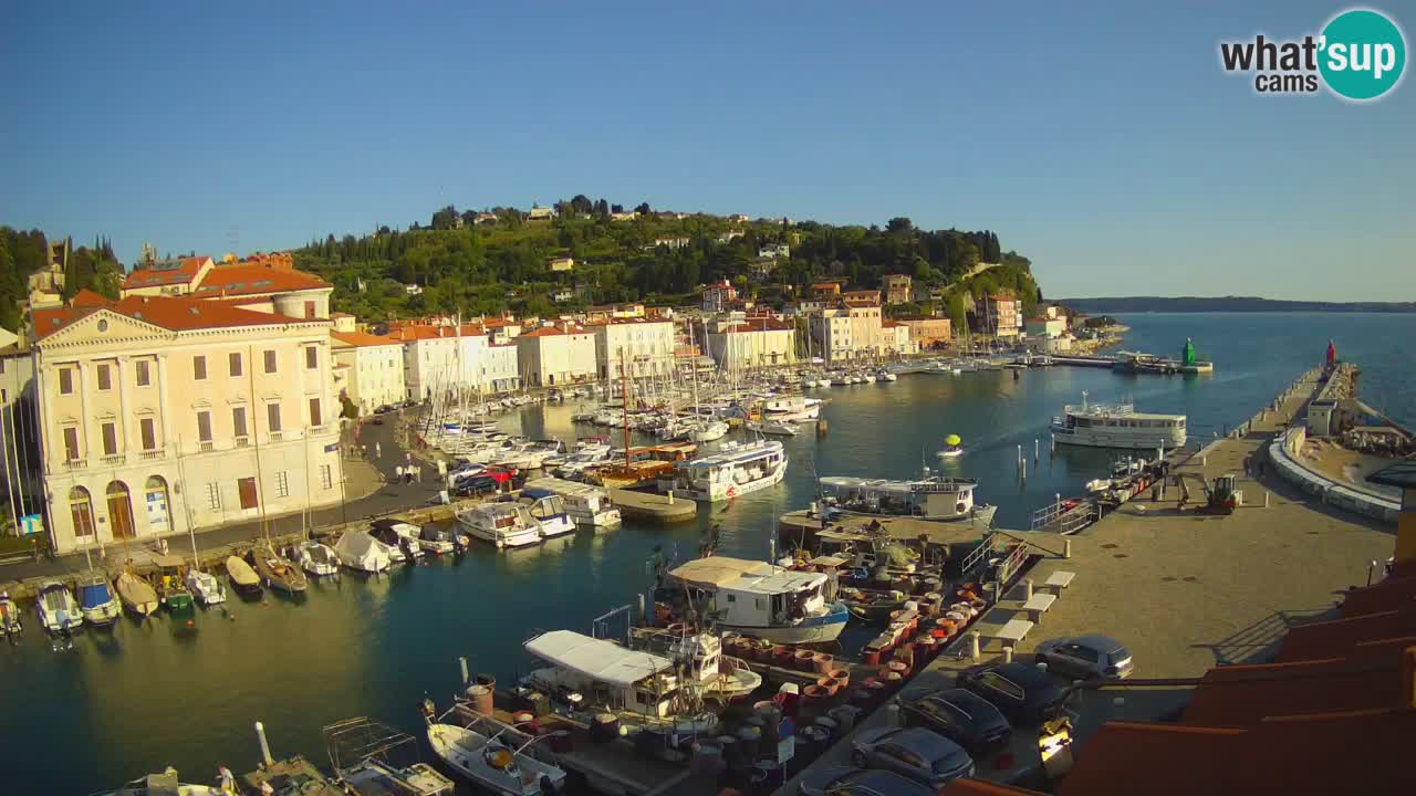 Live-Webcam aus Piran “Mandrač” – Erstaunliche Live-Ansicht von Villa Piranesi