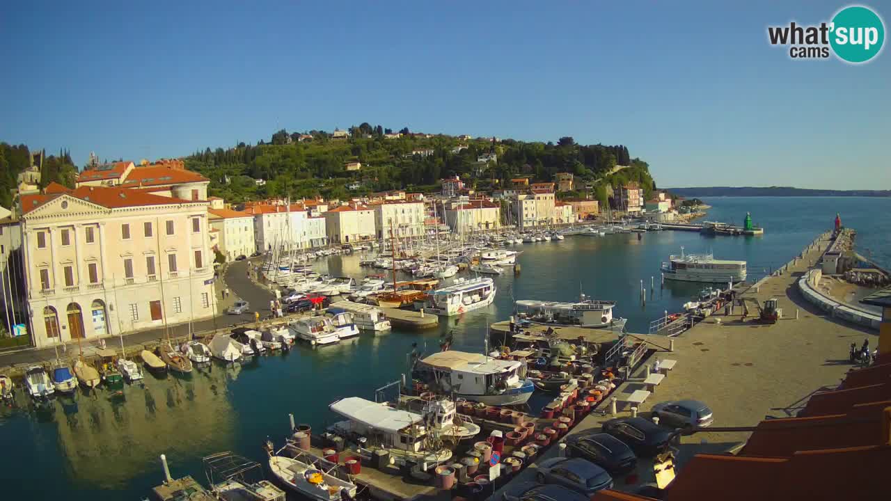 Cámara web en vivo desde Piran “Mandrač” – Increíble vista en vivo desde Villa Piranesi