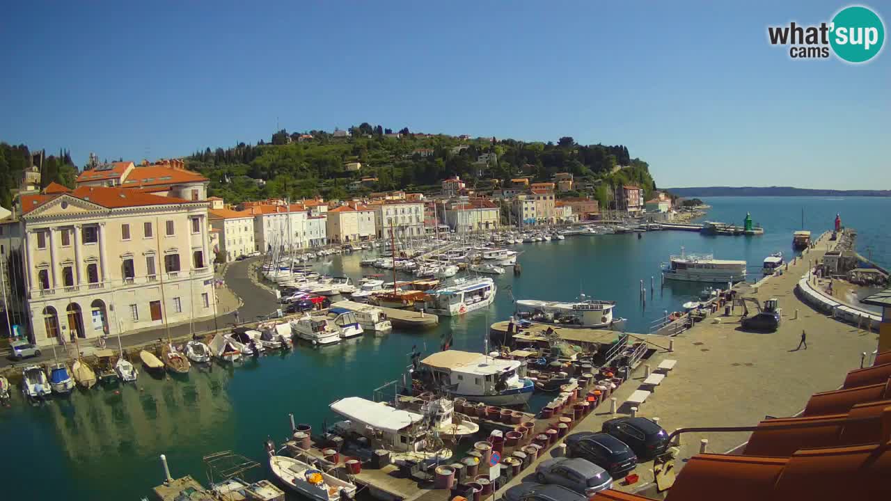 Live webcam from Piran “Mandrač” – Amazing live view from Villa Piranesi