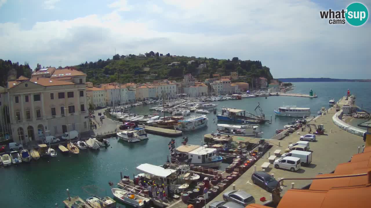 Live webcam from Piran “Mandrač” – Amazing live view from Villa Piranesi