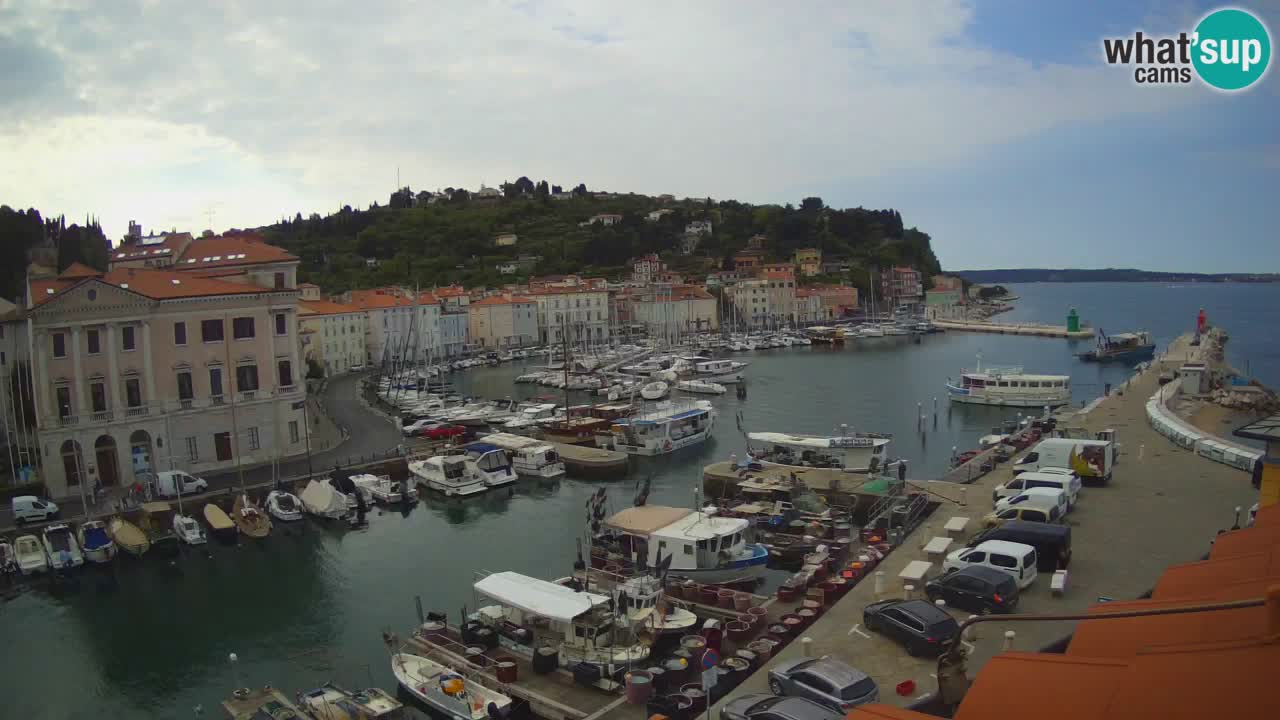 Live webcam da Pirano “Mandrač” – Splendida vista live da Villa Piranesi