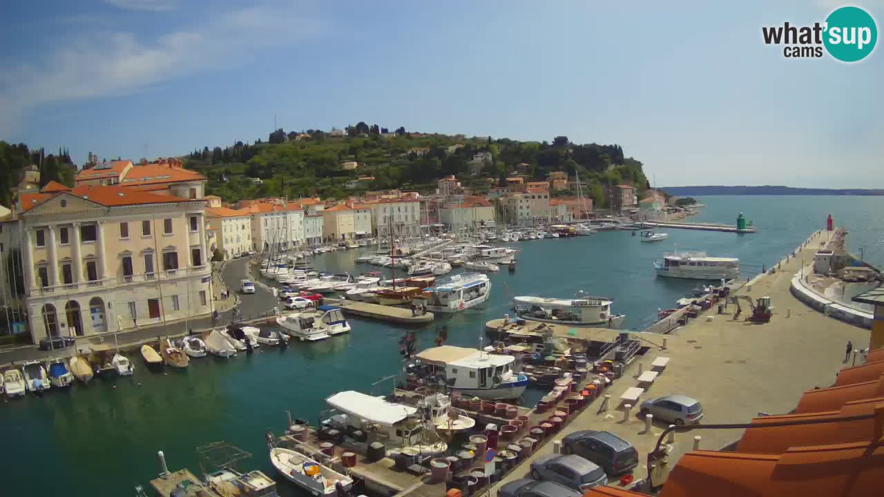 Live webcam from Piran “Mandrač” – Amazing live view from Villa Piranesi