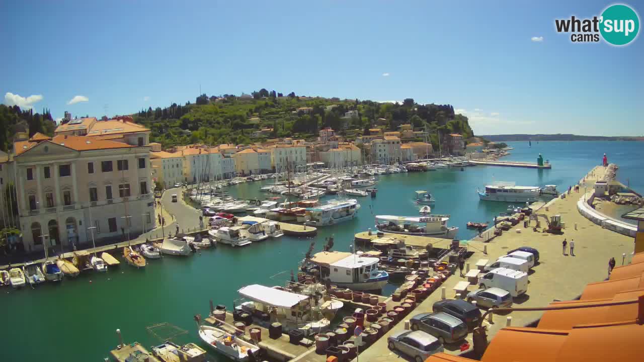 Live-Webcam aus Piran “Mandrač” – Erstaunliche Live-Ansicht von Villa Piranesi