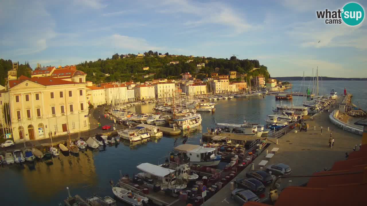 Live-Webcam aus Piran “Mandrač” – Erstaunliche Live-Ansicht von Villa Piranesi