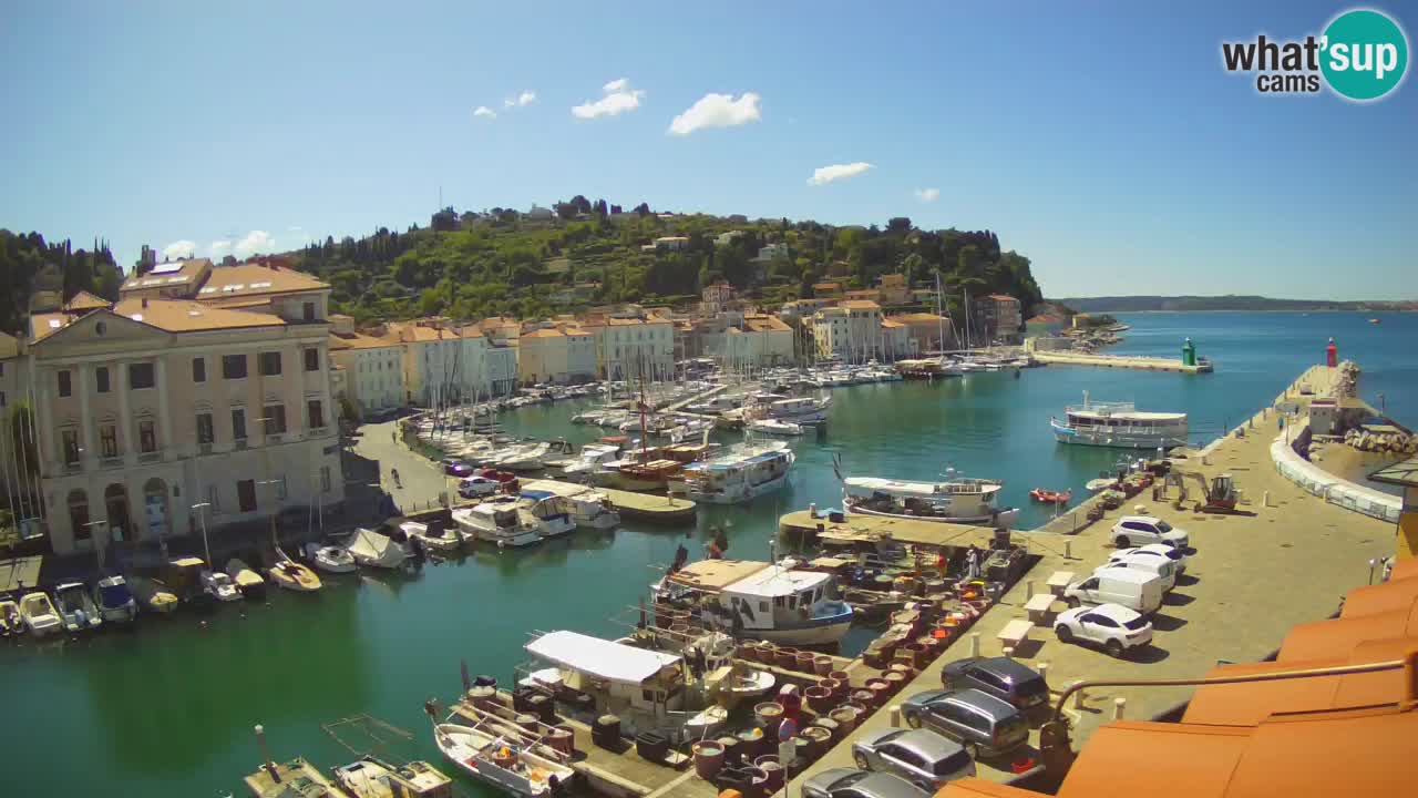 Live webcam from Piran “Mandrač” – Amazing live view from Villa Piranesi