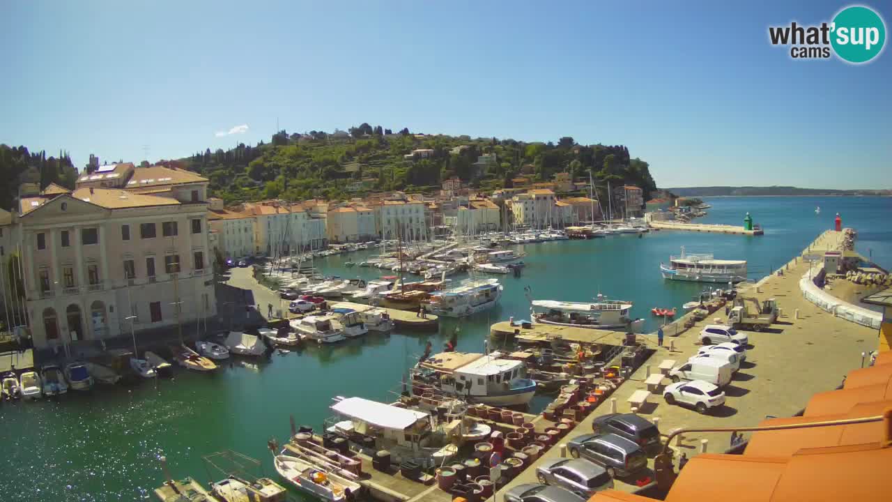 Live-Webcam aus Piran “Mandrač” – Erstaunliche Live-Ansicht von Villa Piranesi