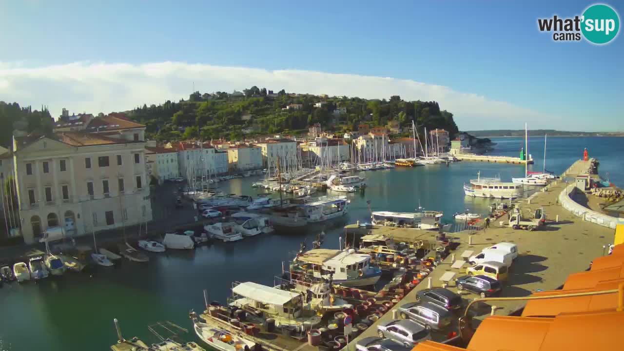 Live webcam from Piran “Mandrač” – Amazing live view from Villa Piranesi