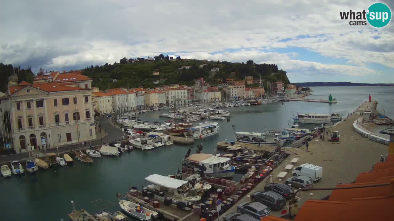 Live webcam da Pirano “Mandrač” – Splendida vista live da Villa Piranesi