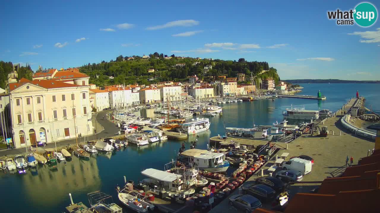 Live webcam from Piran “Mandrač” – Amazing live view from Villa Piranesi