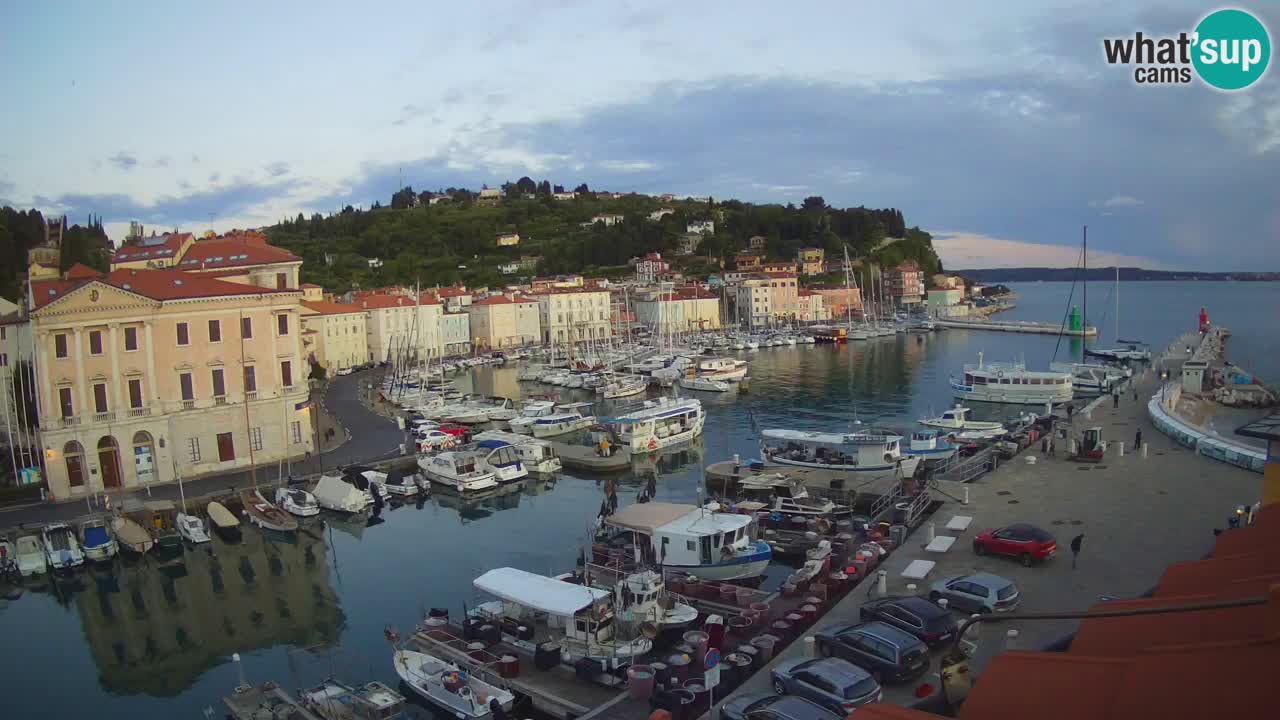 Live webcam da Pirano “Mandrač” – Splendida vista live da Villa Piranesi