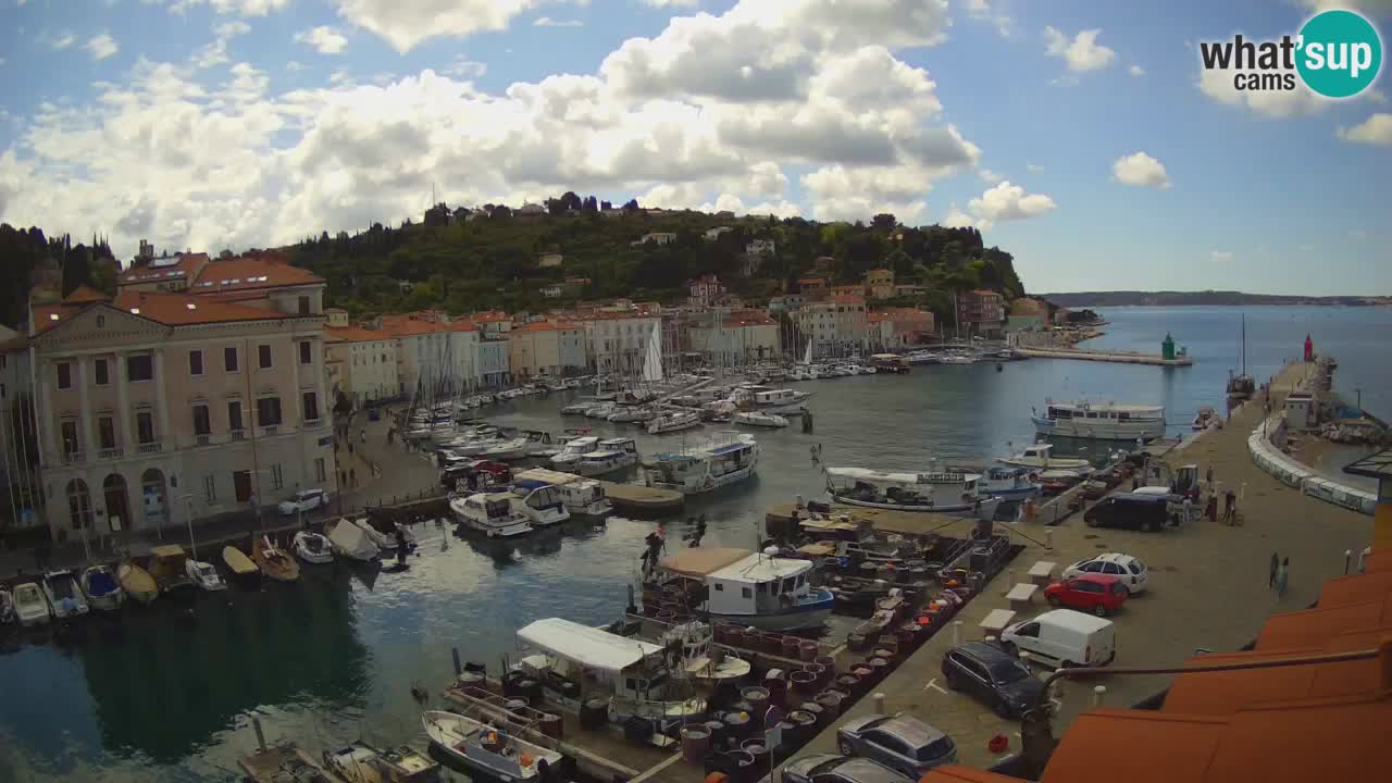 Live webcam da Pirano “Mandrač” – Splendida vista live da Villa Piranesi
