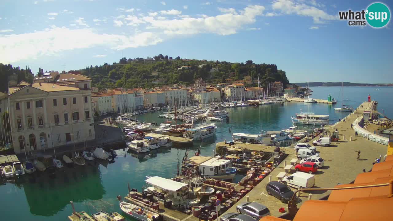 Live webcam da Pirano “Mandrač” – Splendida vista live da Villa Piranesi