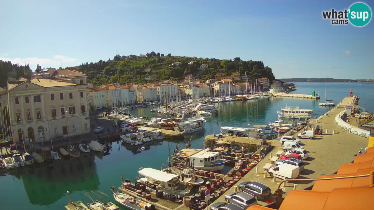 Live-Webcam aus Piran “Mandrač” – Erstaunliche Live-Ansicht von Villa Piranesi