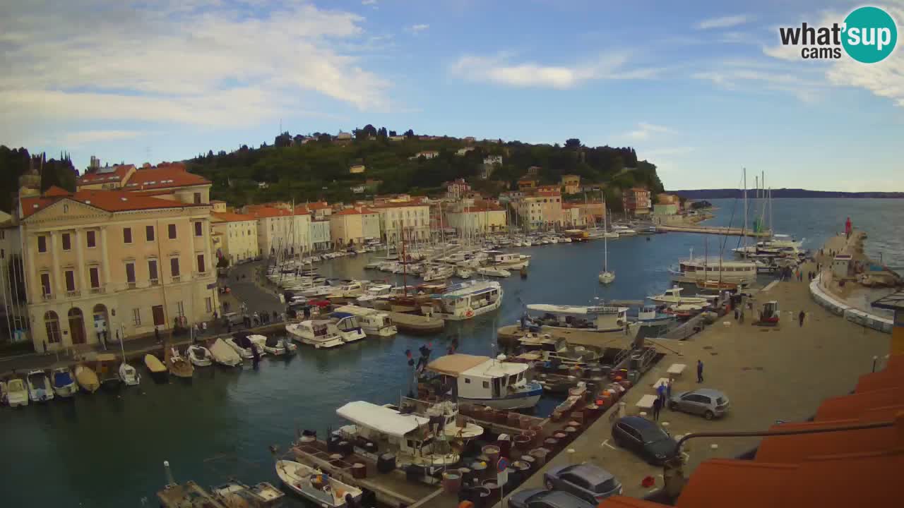 Live-Webcam aus Piran “Mandrač” – Erstaunliche Live-Ansicht von Villa Piranesi