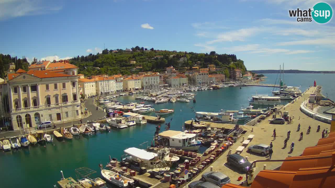 Live webcam from Piran “Mandrač” – Amazing live view from Villa Piranesi