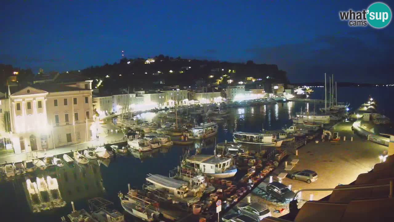 Webcam en direct de Piran “Mandrač” – Incroyable vue en direct de la Villa Piranesi