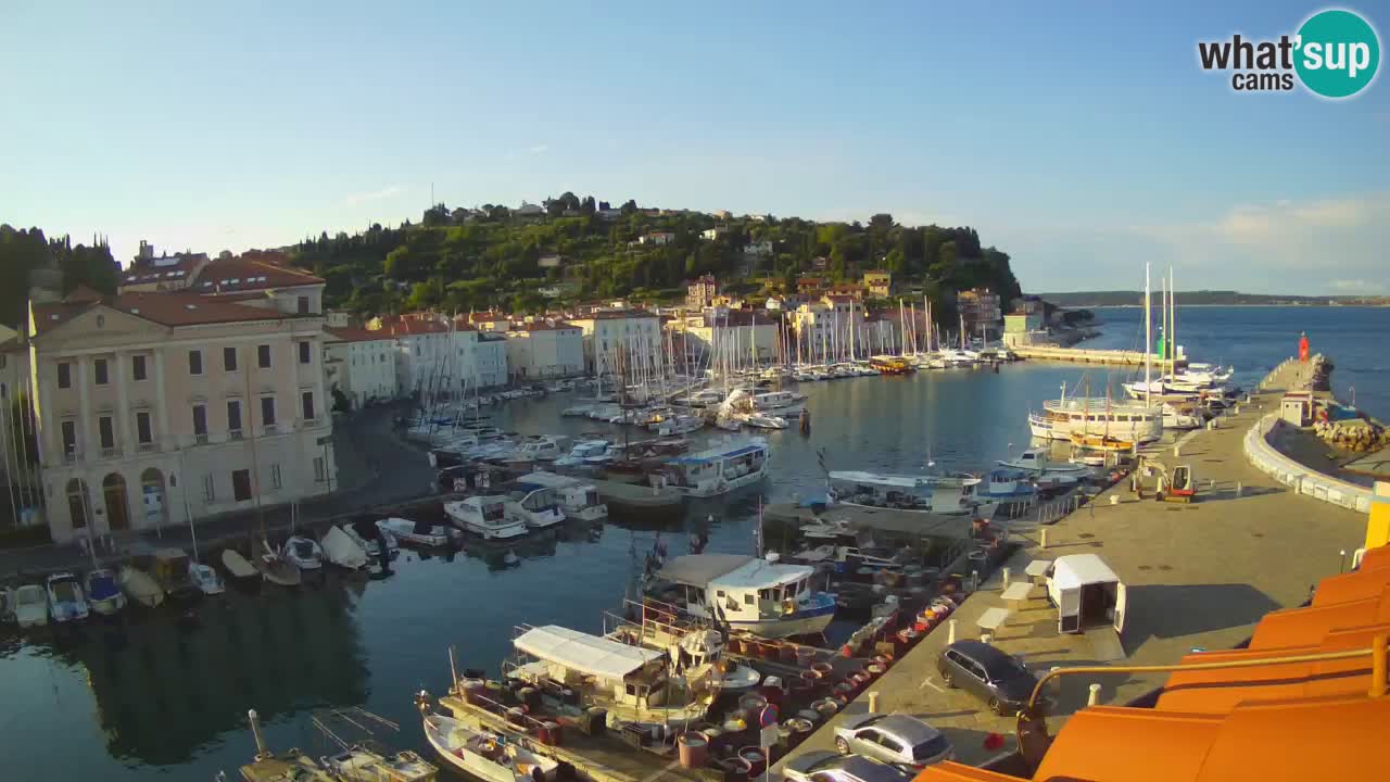 Live webcam da Pirano “Mandrač” – Splendida vista live da Villa Piranesi