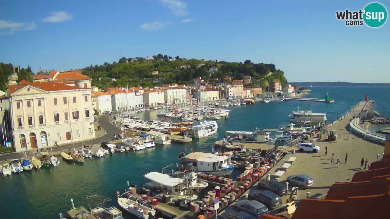 Live webcam from Piran “Mandrač” – Amazing live view from Villa Piranesi