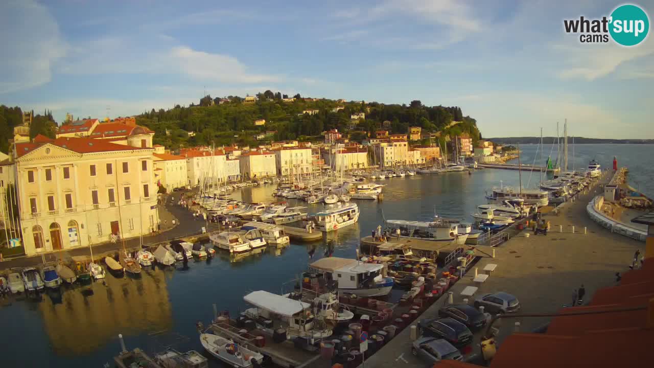 Live webcam da Pirano “Mandrač” – Splendida vista live da Villa Piranesi