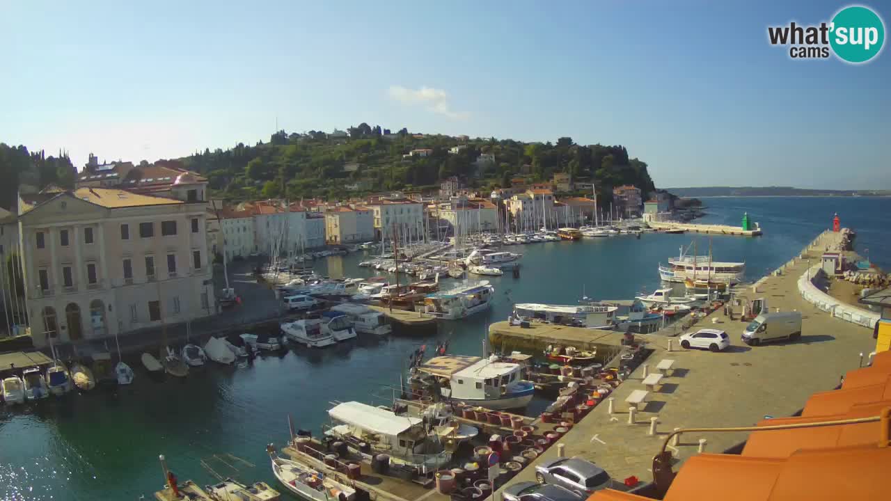 Live-Webcam aus Piran “Mandrač” – Erstaunliche Live-Ansicht von Villa Piranesi