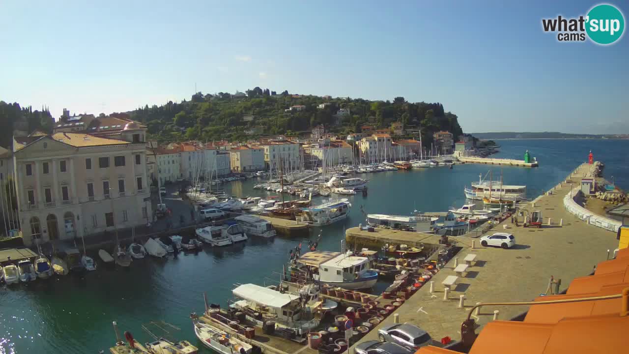 Live webcam from Piran “Mandrač” – Amazing live view from Villa Piranesi