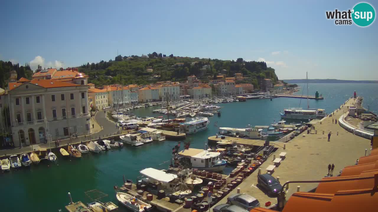 Live webcam from Piran “Mandrač” – Amazing live view from Villa Piranesi