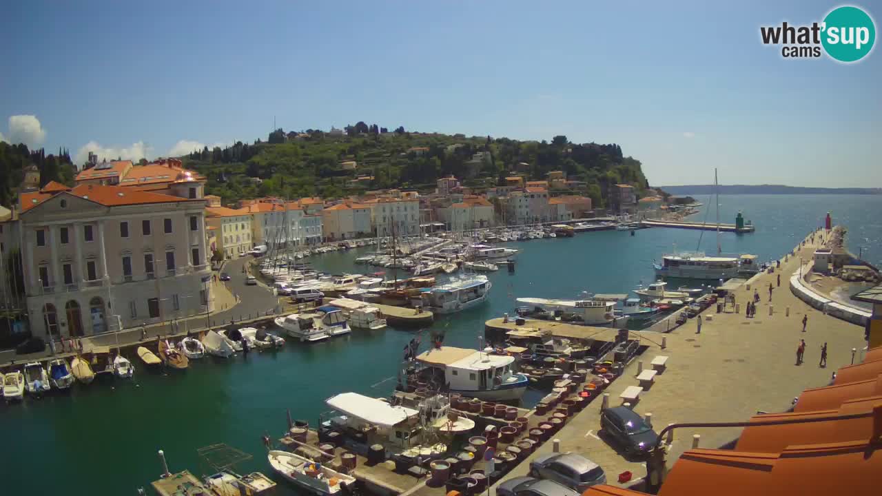 Live-Webcam aus Piran “Mandrač” – Erstaunliche Live-Ansicht von Villa Piranesi