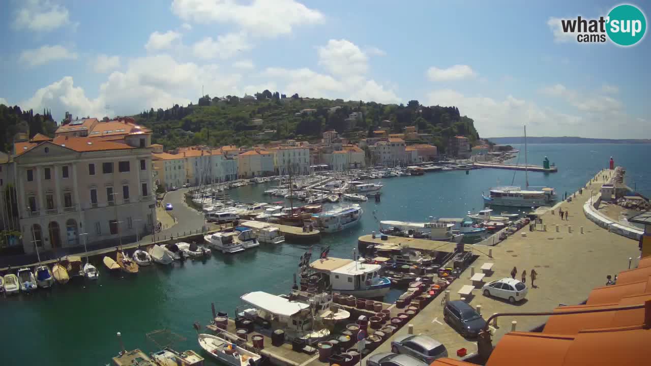 Live-Webcam aus Piran “Mandrač” – Erstaunliche Live-Ansicht von Villa Piranesi
