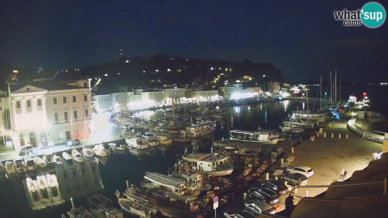 Live webcam da Pirano “Mandrač” – Splendida vista live da Villa Piranesi