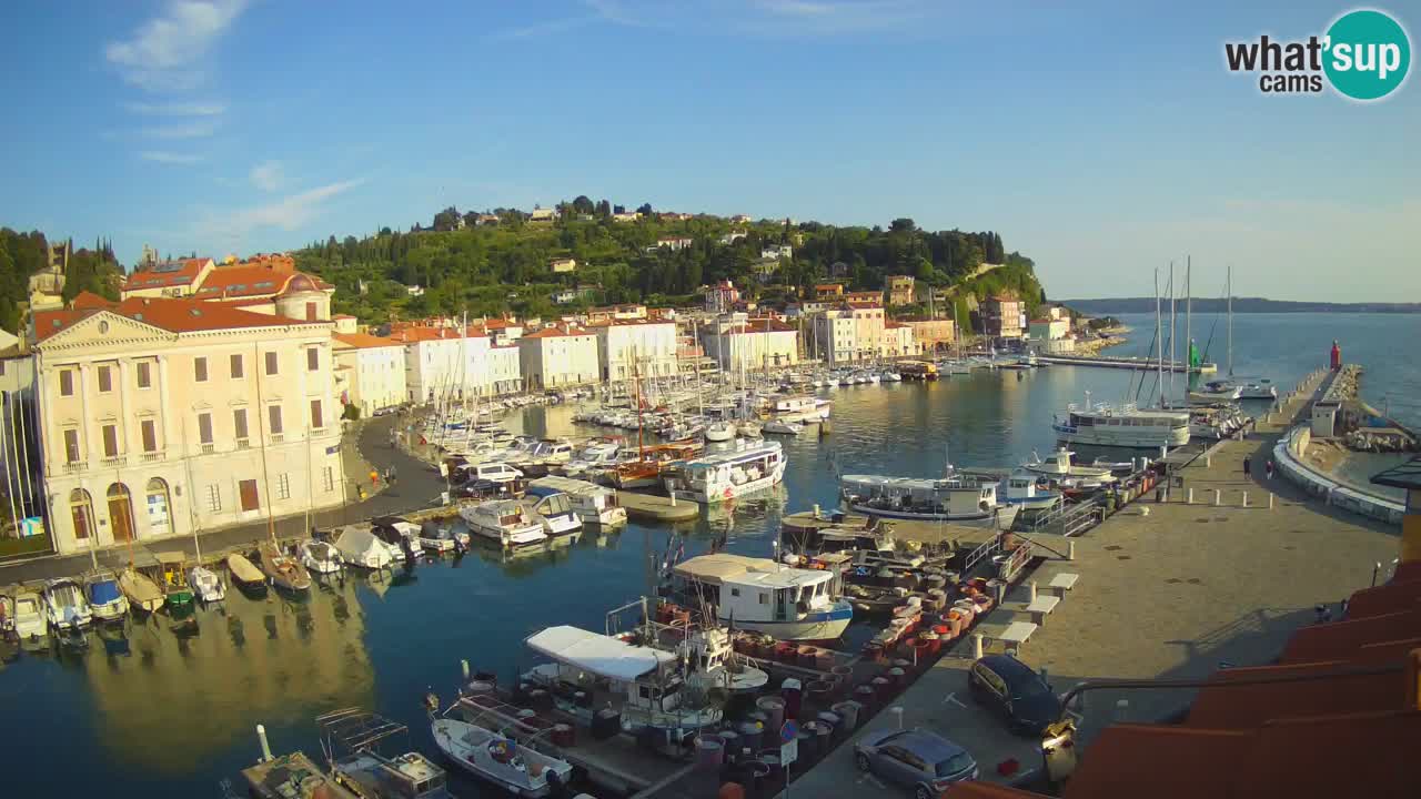 Live webcam da Pirano “Mandrač” – Splendida vista live da Villa Piranesi