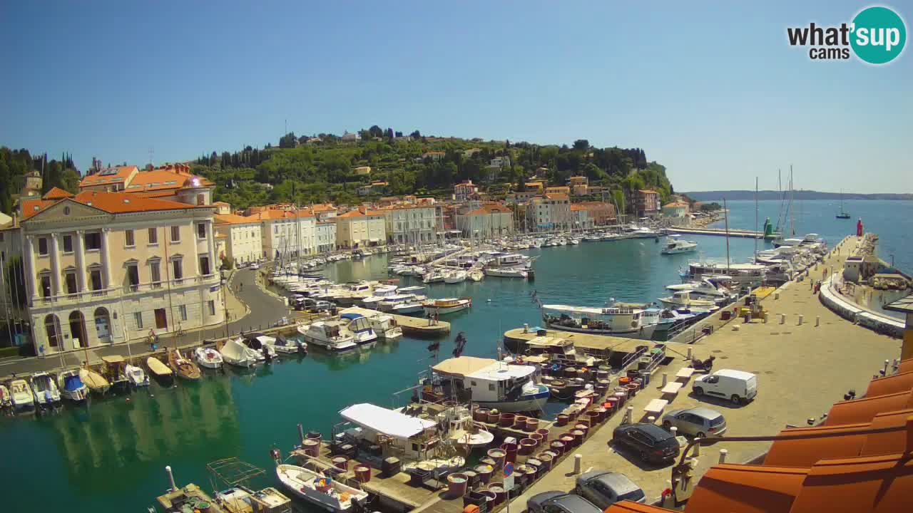 Live webcam from Piran “Mandrač” – Amazing live view from Villa Piranesi