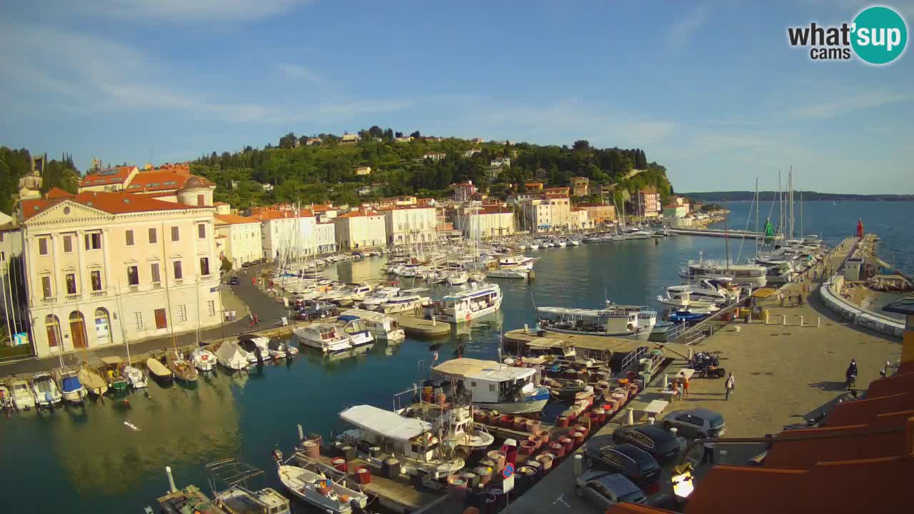 Live webcam from Piran “Mandrač” – Amazing live view from Villa Piranesi
