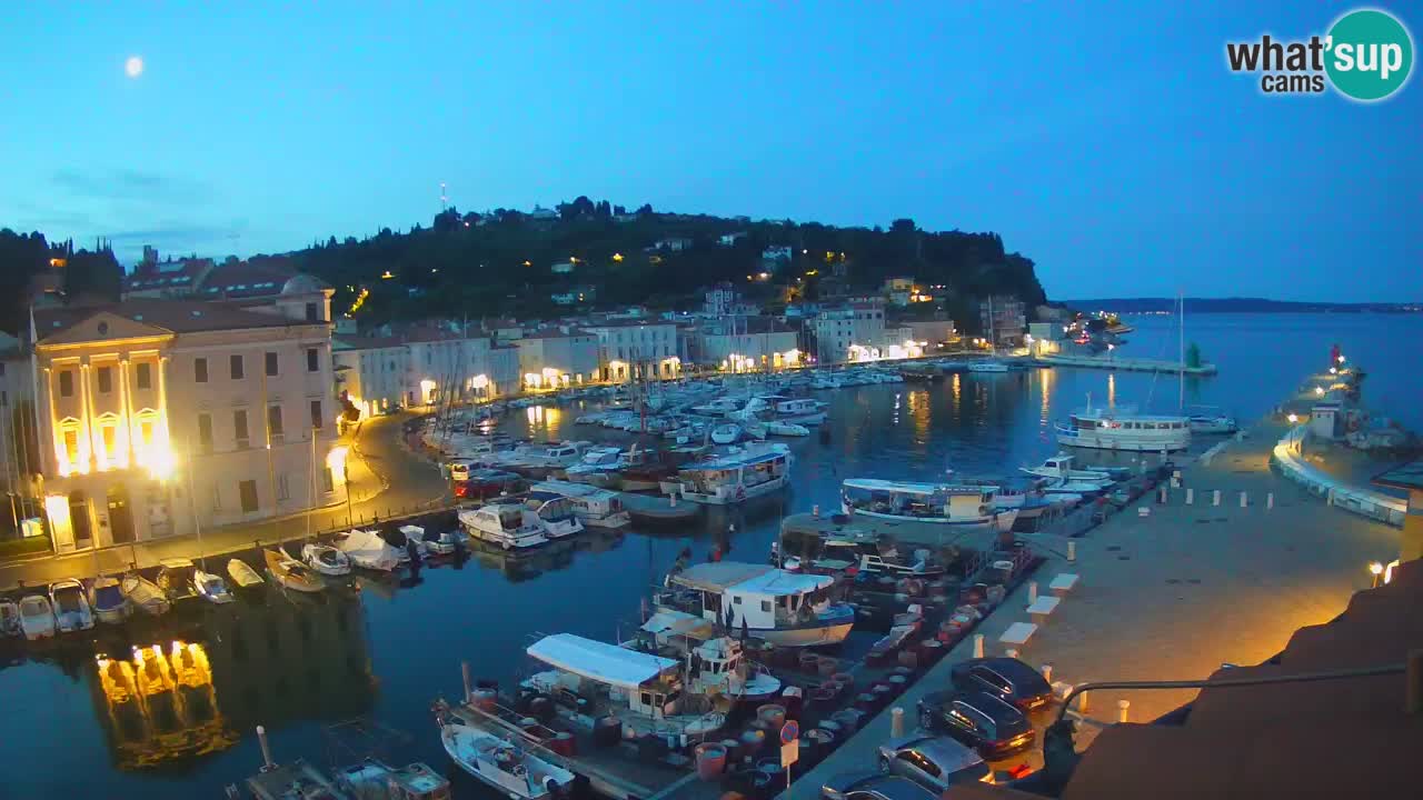 Live-Webcam aus Piran “Mandrač” – Erstaunliche Live-Ansicht von Villa Piranesi