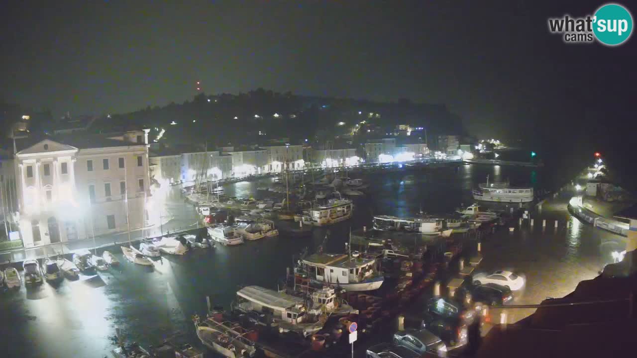 Live webcam da Pirano “Mandrač” – Splendida vista live da Villa Piranesi