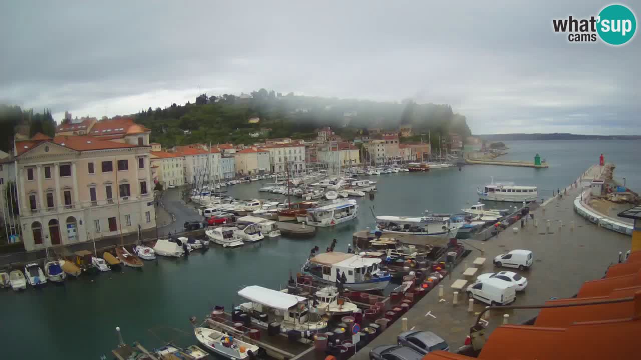 Live webcam da Pirano “Mandrač” – Splendida vista live da Villa Piranesi