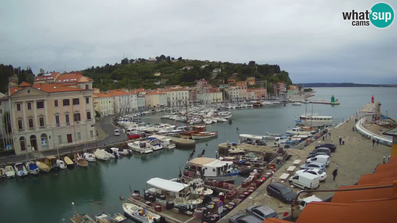 Live webcam da Pirano “Mandrač” – Splendida vista live da Villa Piranesi