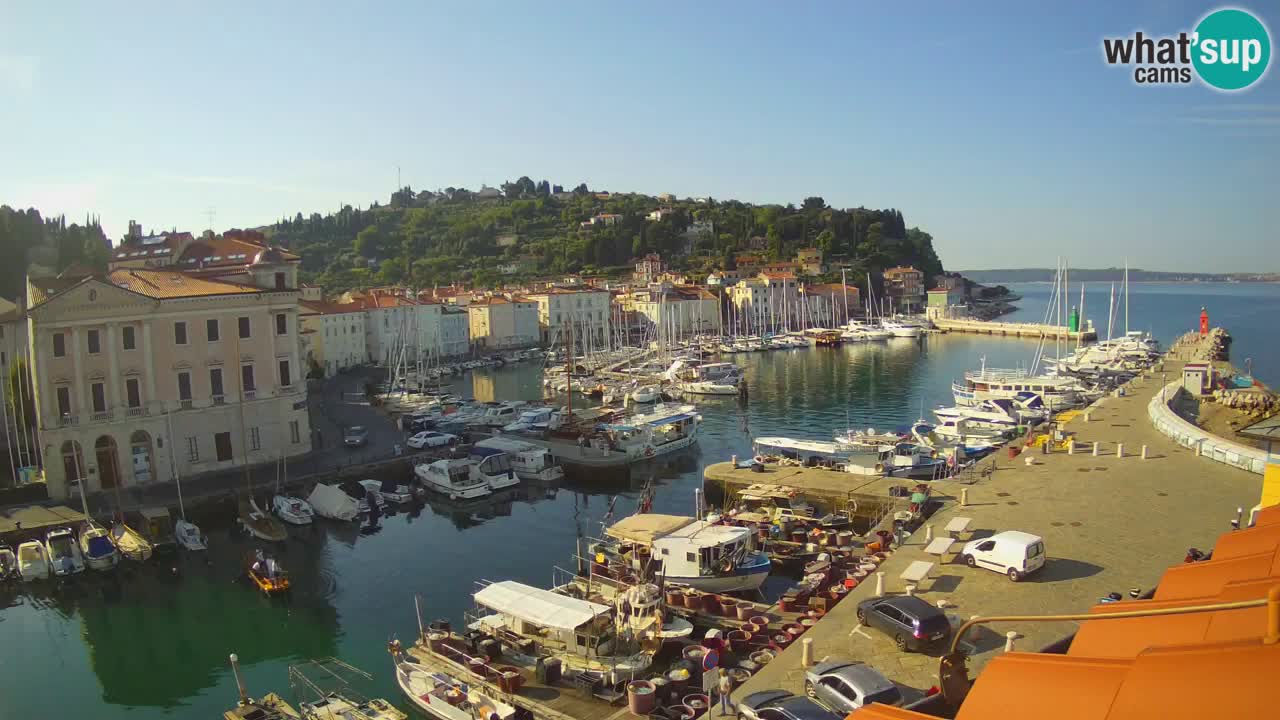 Live webcam from Piran “Mandrač” – Amazing live view from Villa Piranesi