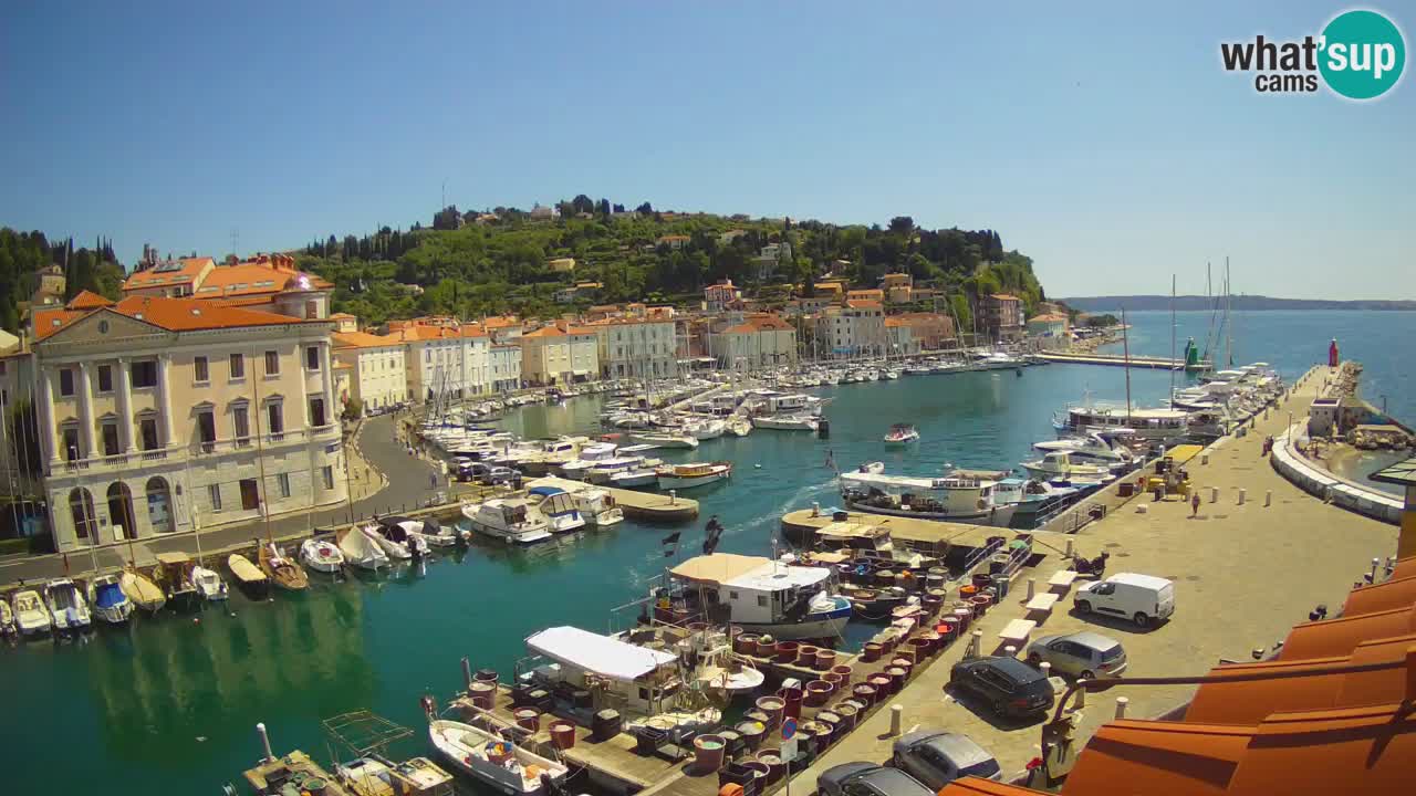 Live webcam from Piran “Mandrač” – Amazing live view from Villa Piranesi