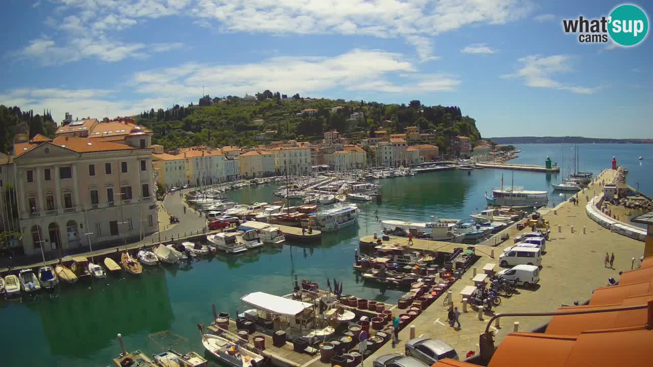 Live webcam from Piran “Mandrač” – Amazing live view from Villa Piranesi