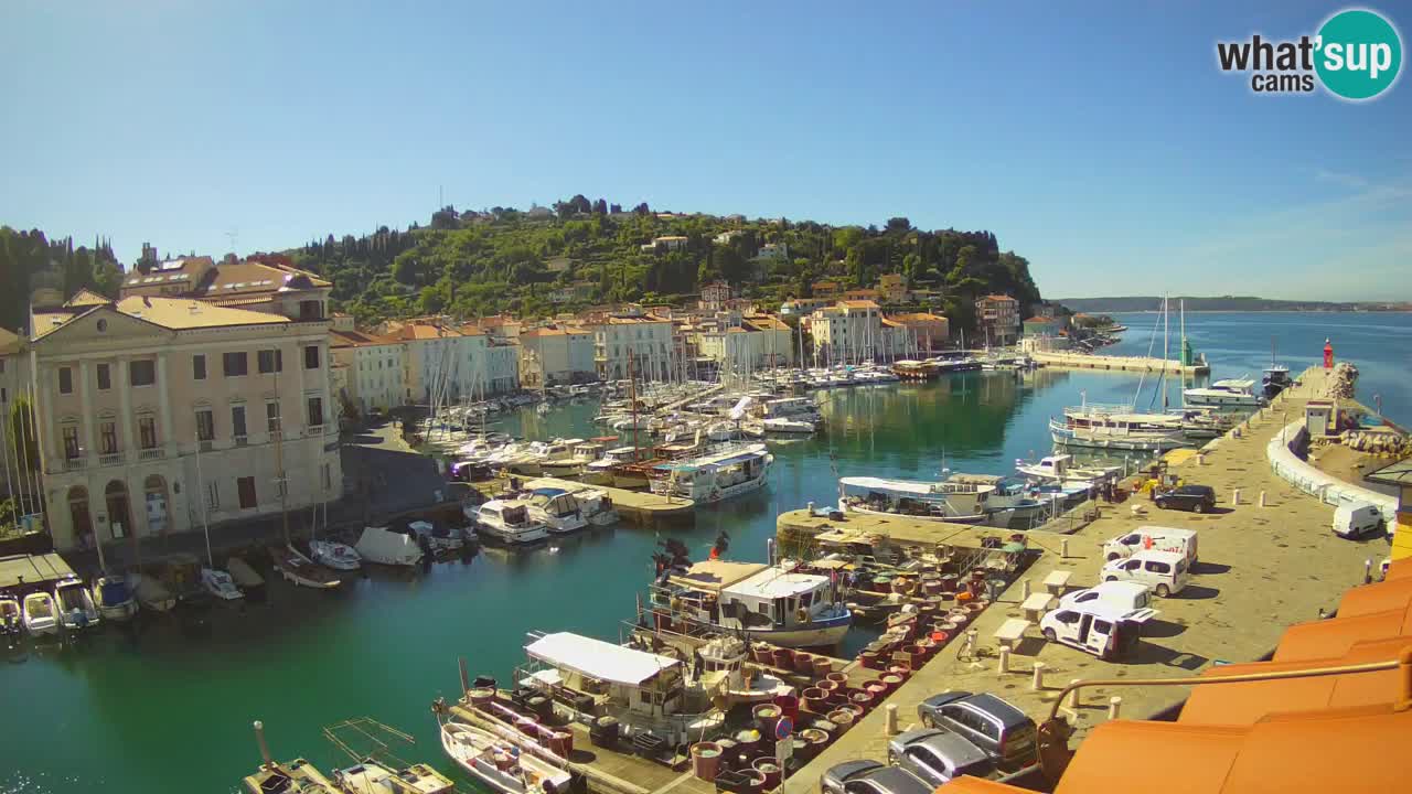 Live-Webcam aus Piran “Mandrač” – Erstaunliche Live-Ansicht von Villa Piranesi