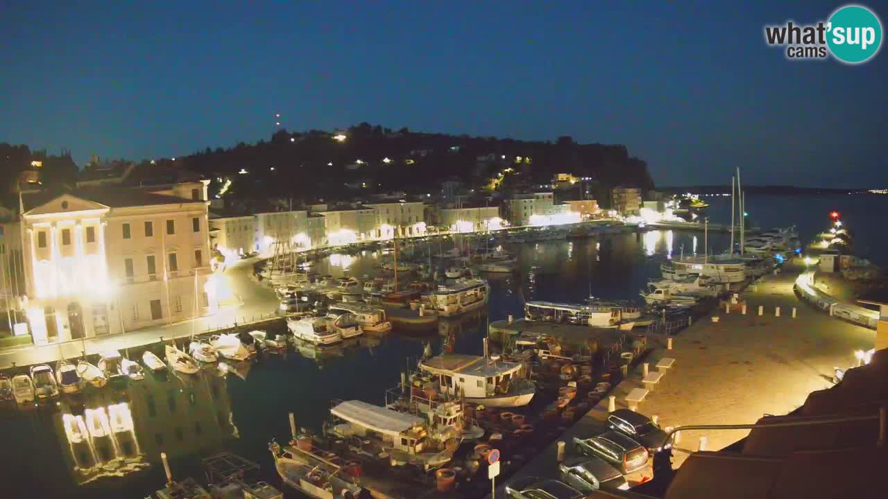 Webcam en direct de Piran “Mandrač” – Incroyable vue en direct de la Villa Piranesi