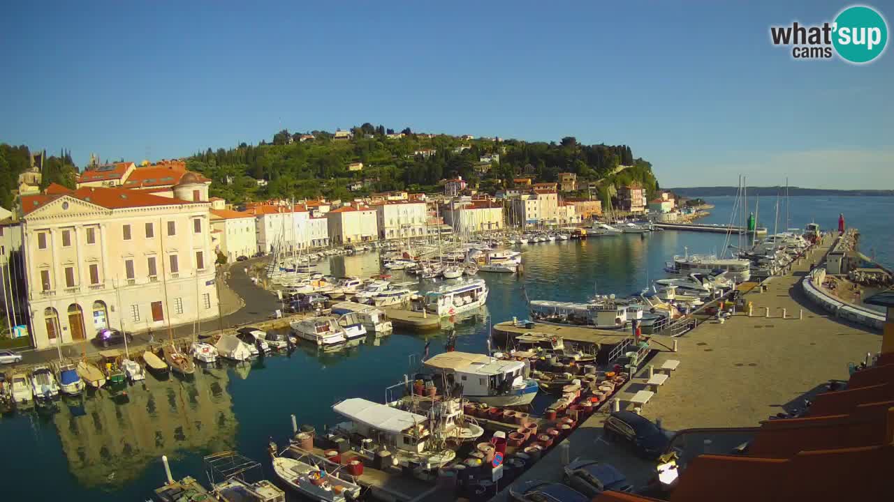 Live-Webcam aus Piran “Mandrač” – Erstaunliche Live-Ansicht von Villa Piranesi