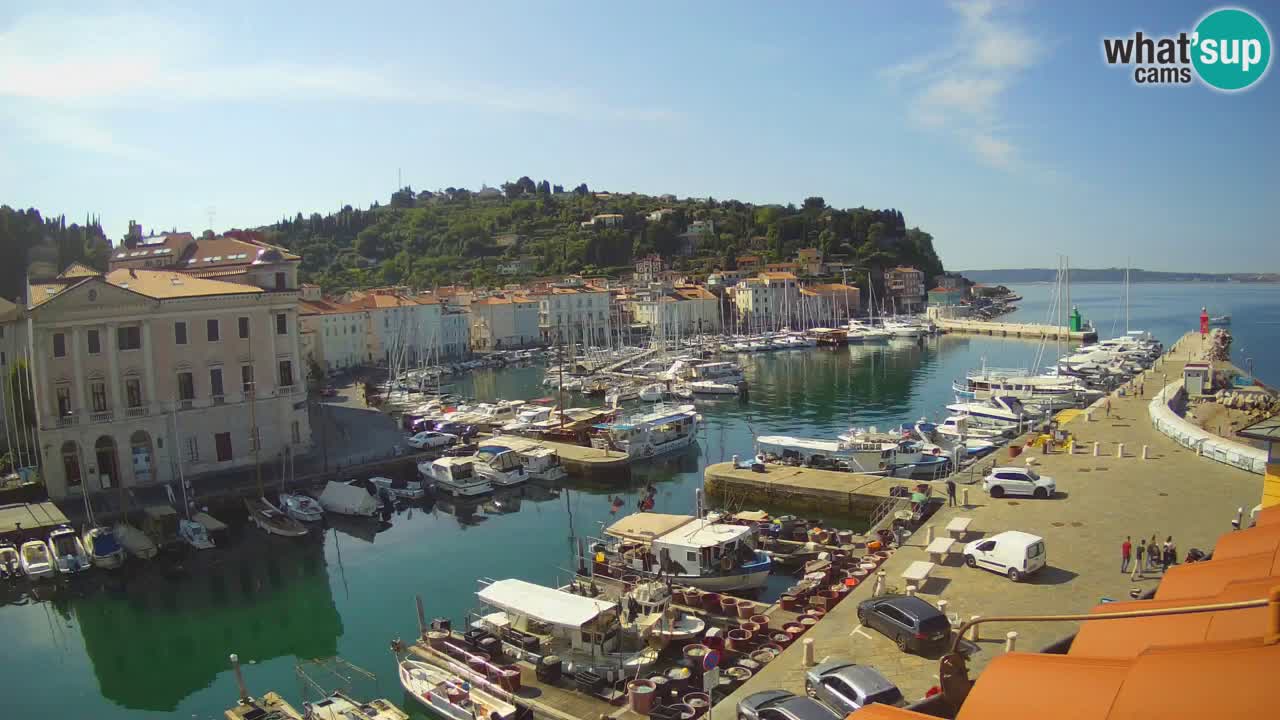 Live webcam da Pirano “Mandrač” – Splendida vista live da Villa Piranesi