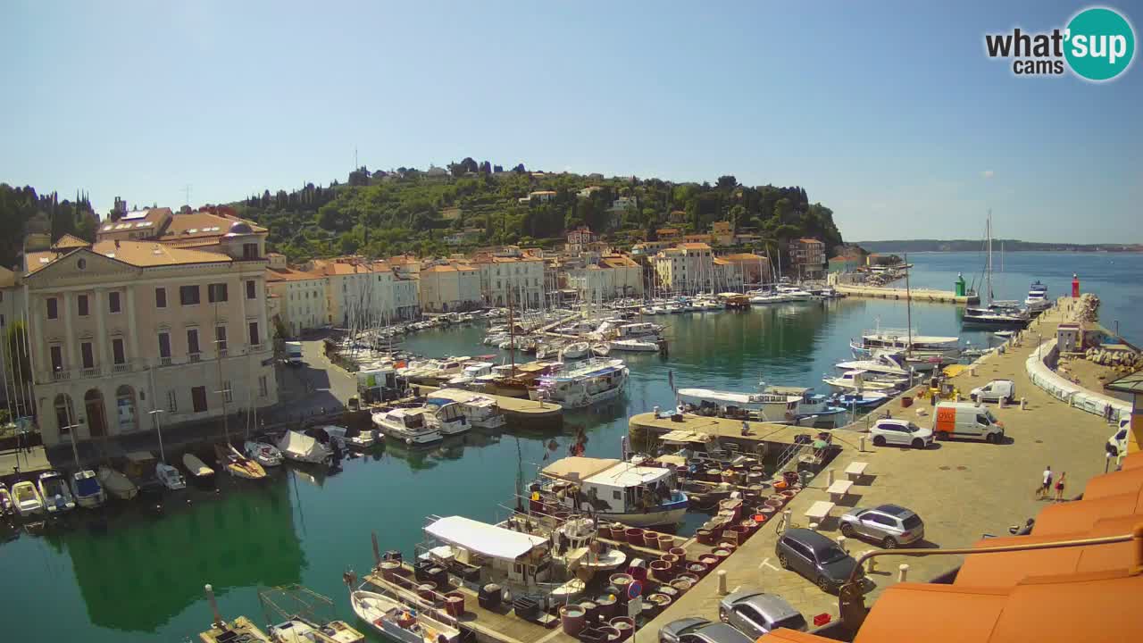 Live webcam da Pirano “Mandrač” – Splendida vista live da Villa Piranesi