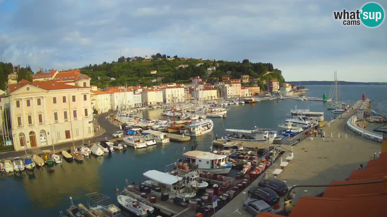 Live-Webcam aus Piran “Mandrač” – Erstaunliche Live-Ansicht von Villa Piranesi