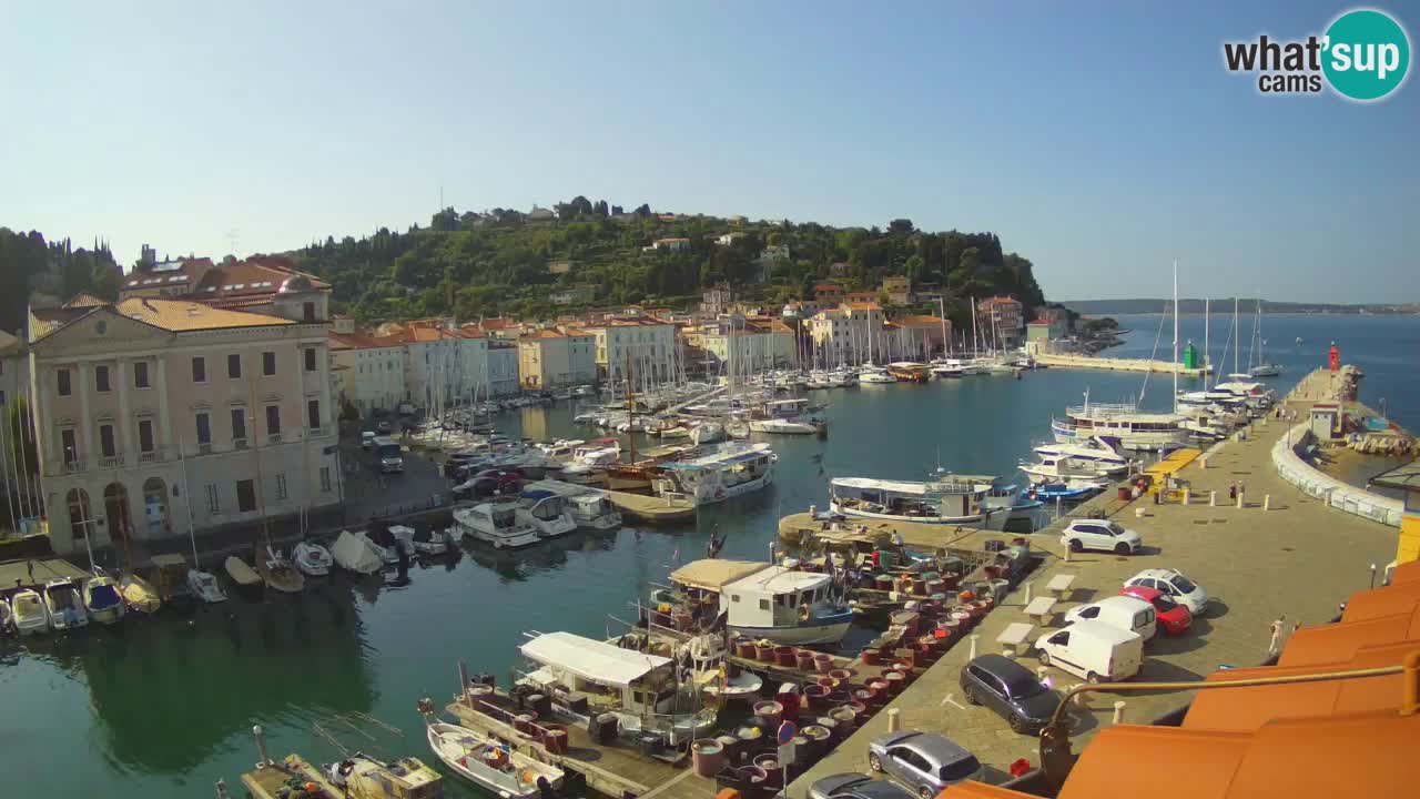 Live webcam from Piran “Mandrač” – Amazing live view from Villa Piranesi