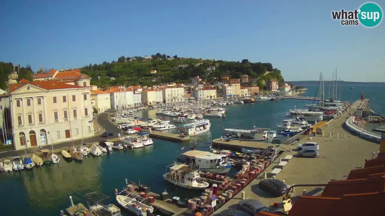 Live webcam from Piran “Mandrač” – Amazing live view from Villa Piranesi